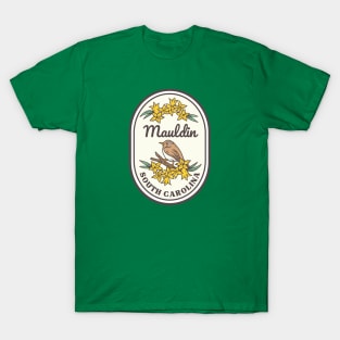 Mauldin South Carolina Wren SC Tourist Souvenir T-Shirt